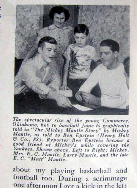 SEPTEMBER 1953 GUIDEPOSTS w/MICKEY MANTLE