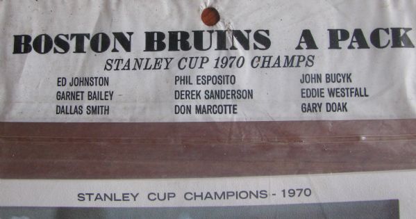 1970 BOSTON BRUINS STANLEY CUP CHAMPIONS PHOTO PACK - SEALED!