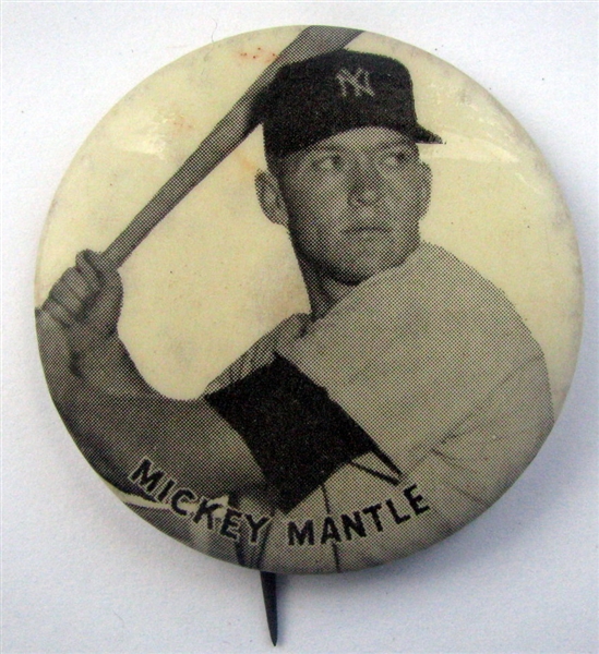 50's MICKEY MANTLE PM-10 PIN