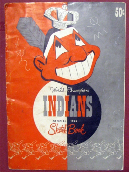 1949 CLEVELAND INDIANS SKETCH BOOK/YEARBOOK