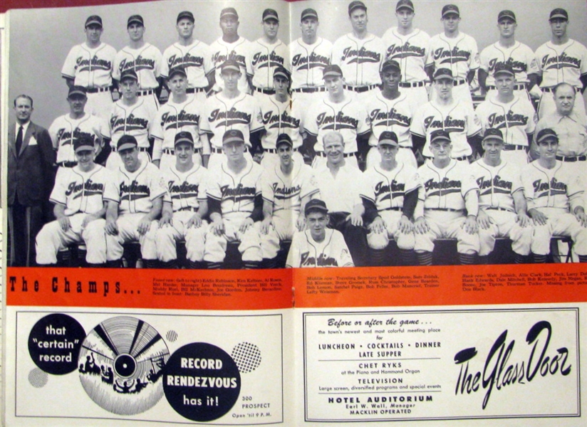 1949 CLEVELAND INDIANS SKETCH BOOK/YEARBOOK