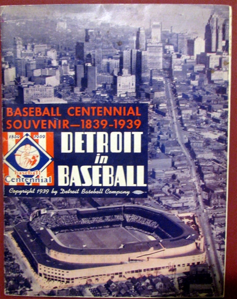 1939 DETROIT TIGERS YEARBOOK