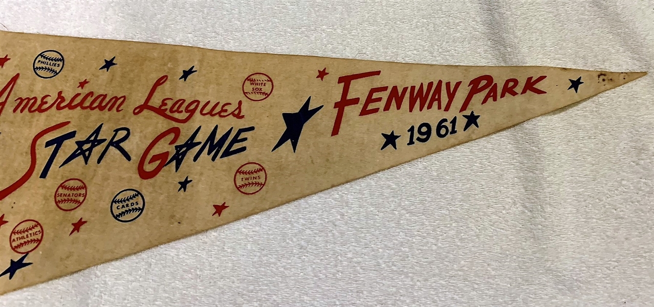 1961 ALL-STAR PENNANT @ FENWAY PARK