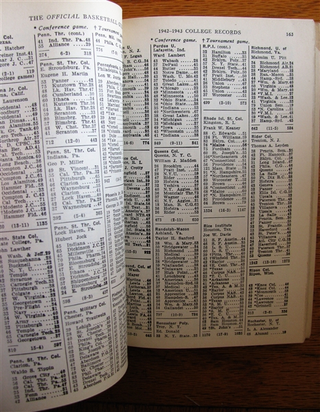 1943-44 OFFICIAL BASKETBALL GUIDE