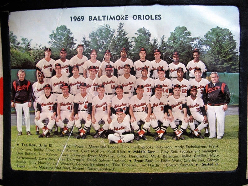 1969 BALTIMORE ORIOLES TEAM PICTURE PENNANT