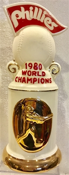 1980 PHILADELPHIA PHILLIES WORLD CHAMPIONS DECANTER