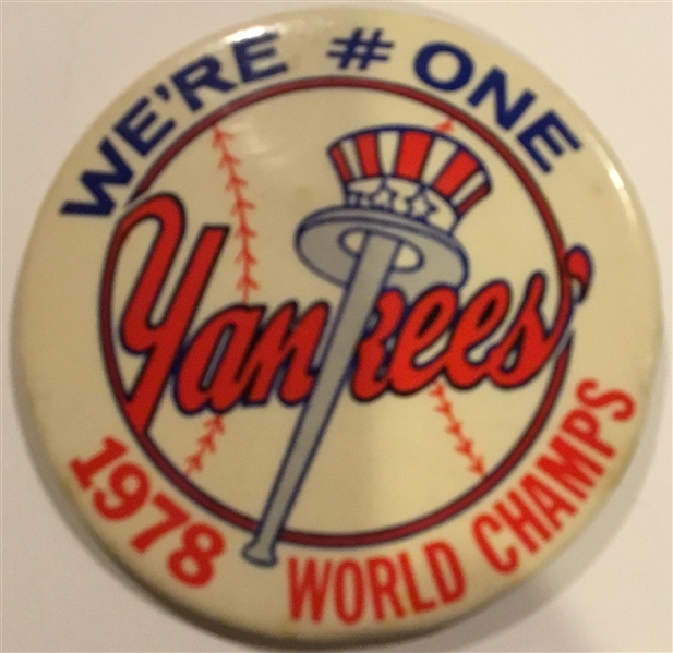 1978 NEW YORK YANKEES WORLD CHAMPS PIN