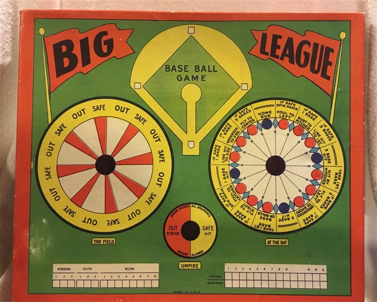 1940 BIG LEAGUE BASE BALL GAME