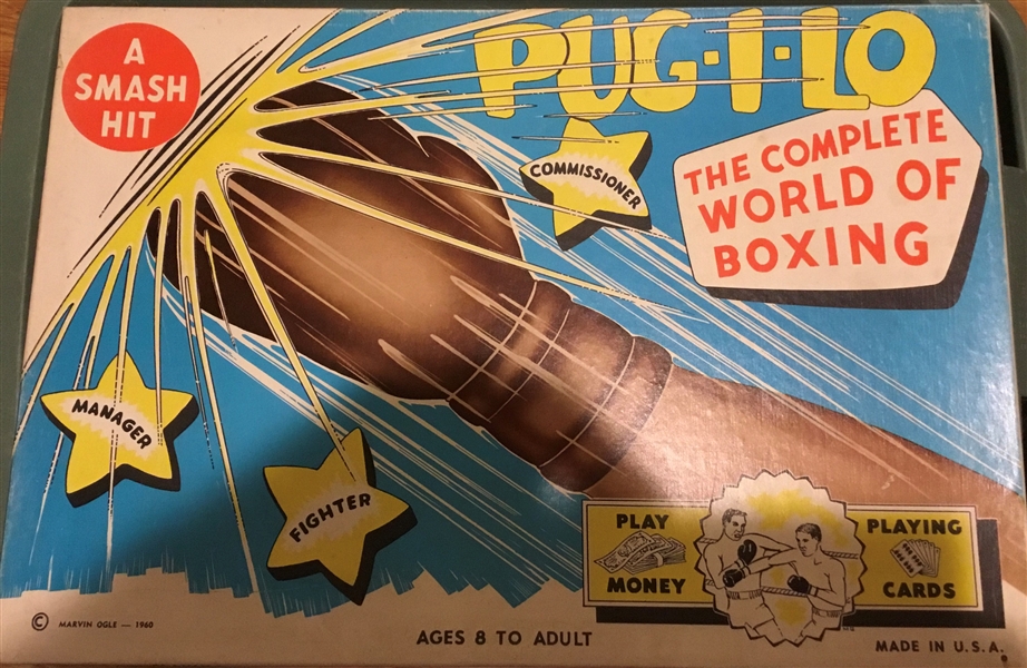 1960 PUG-I-LO BOXING BOARD GAME