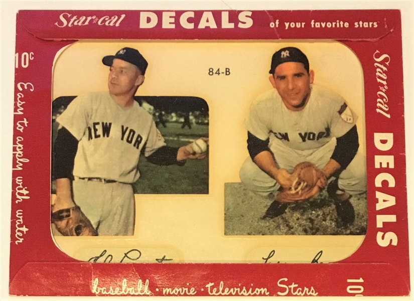1952 STAR CAL DECAL PACK BERRA & LOPAT