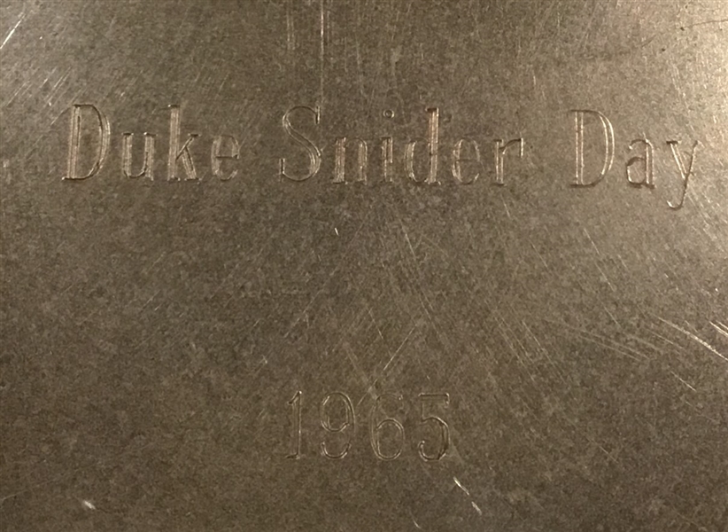 1965 DUKE SNIDER DAY TRAY