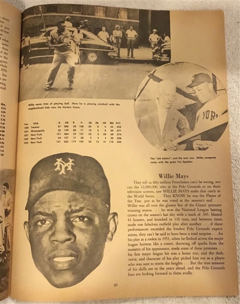 1955 NEW YORK GIANTS YEARBOOK