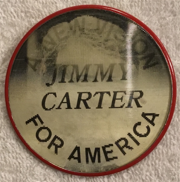 1977 JIMMY CARTER PRESIDENTIAL CAMPAIGN FLICKER PIN