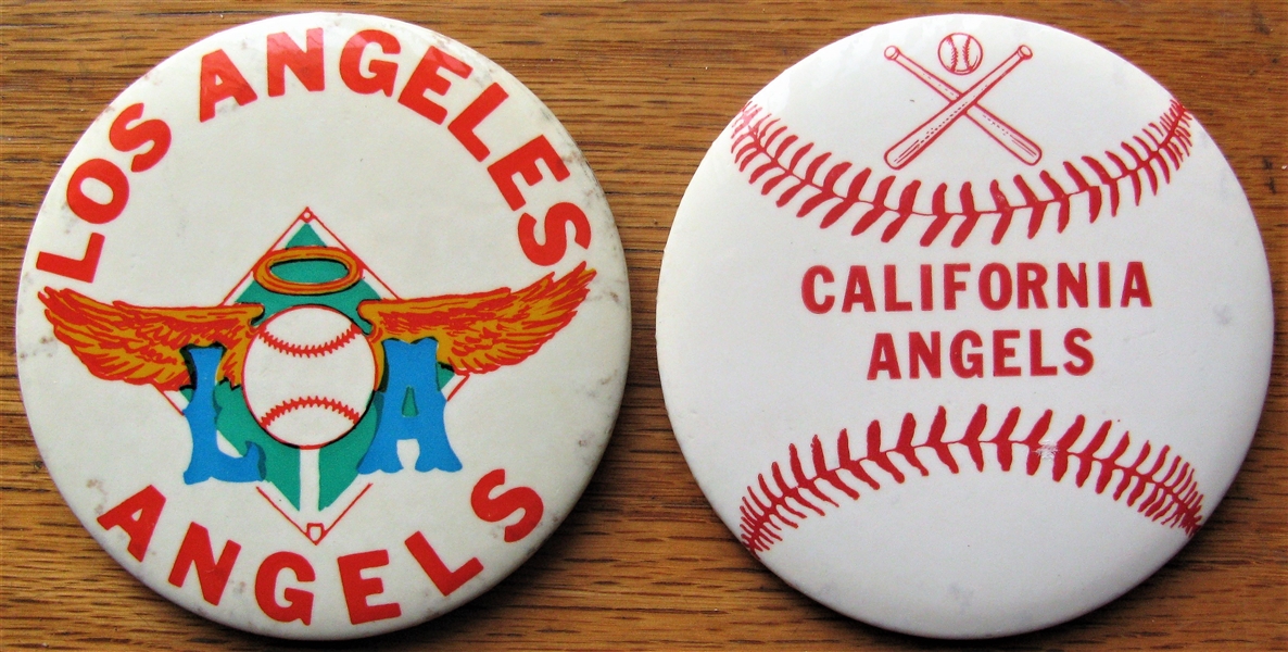 LOS ANGELES & CALIFORNIA ANGELS 3 1/2 PINS