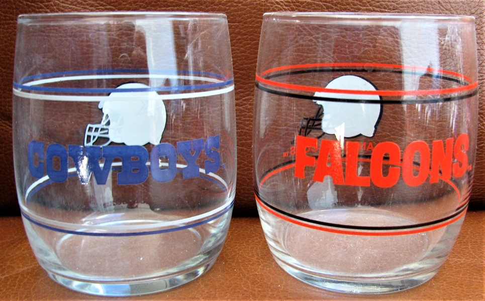 80's COWBOYS & FALCONS GLASSES