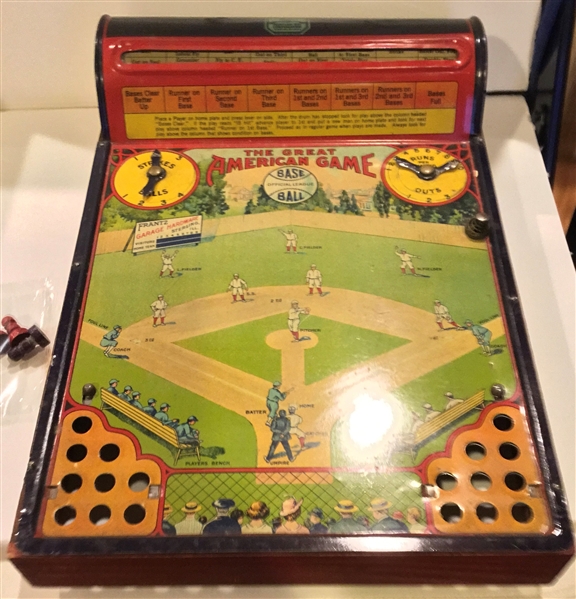 1925 THE GREAT AMERICAN GAME BASE BALL BOARD GAME