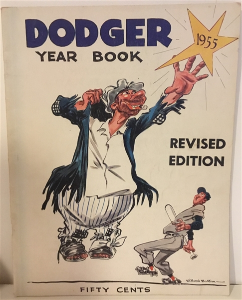 1955 BROOKLYN DODGERS YEARBOOK - CHAMPIONSHIP YEAR