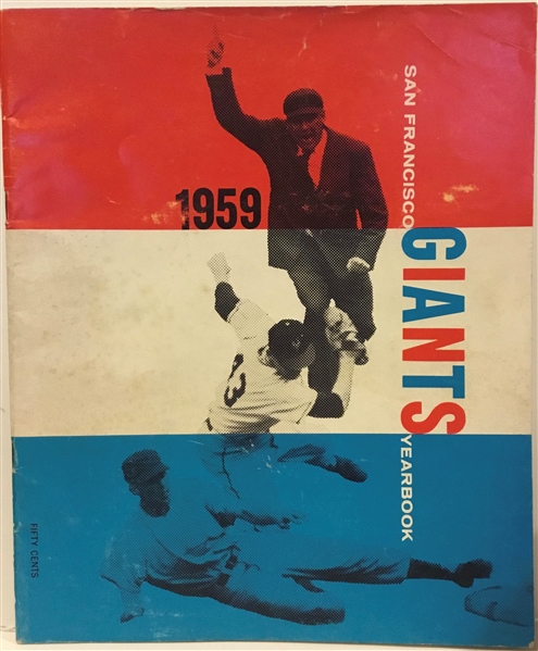 1959 SAN FRANCISCO GIANTS YEARBOOK