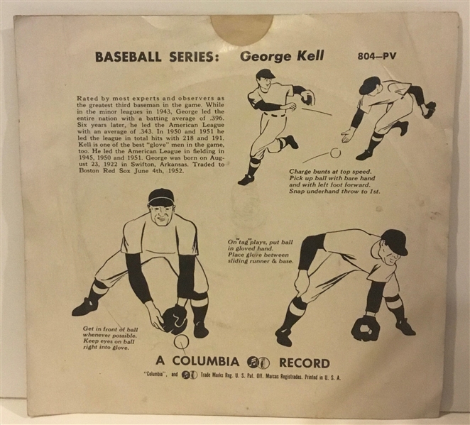 50's GEORGE KELL PLAYING THIRD BASE RECORD