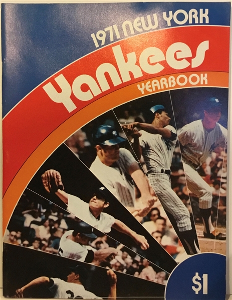 1971 NEW YORK YANKEES YEARBOOK