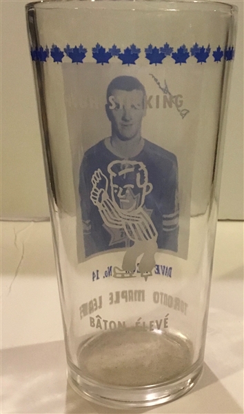 1967-68 DAVE KEON TORONTO MAPLE LEAFS PICTURE GLASS