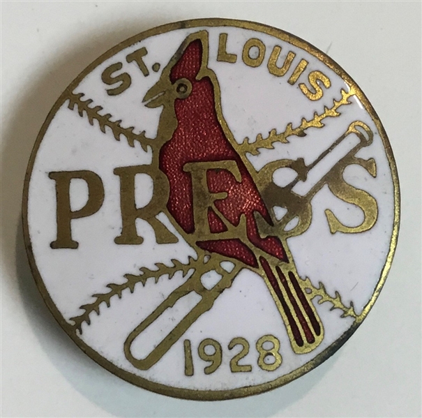 1928 ST. LOUIS CARDINALS WORLD SERIES PRESS PIN