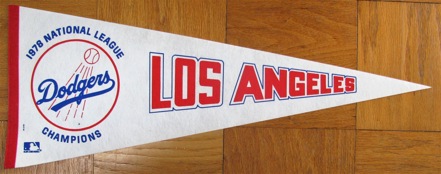 1978 LOS ANGELES DODGERS NATIONAL LEAGUE CHAMPIONS PENNANT