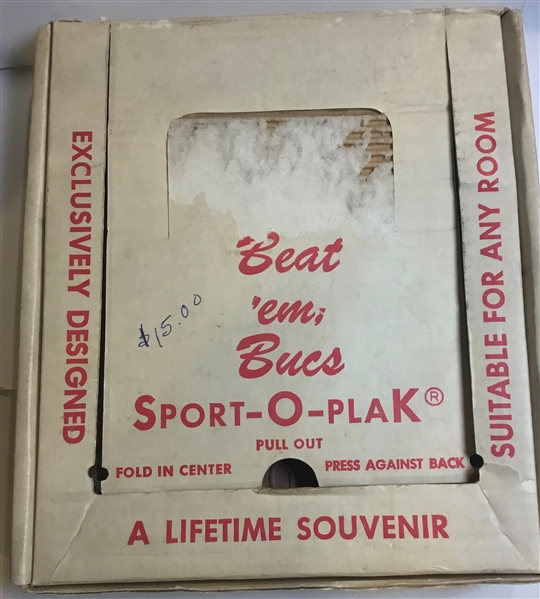 1960 PITTSBURGH PIRATES WORLD CHAMPIONS CHALK WARE PLAQUE w/BOX