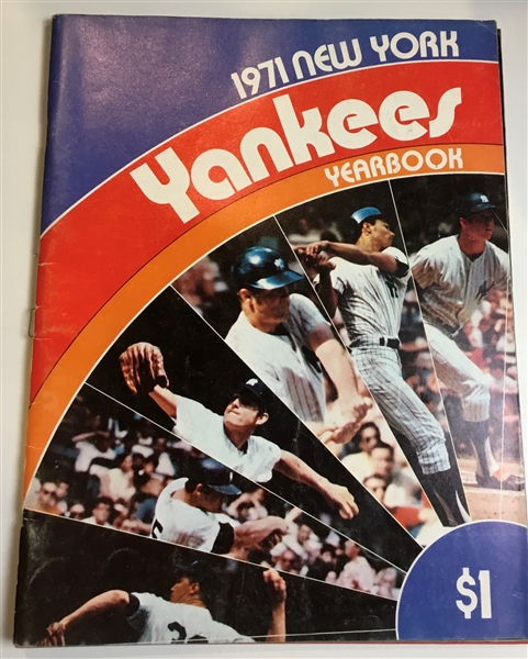 1971 NEW YORK YANKEES YEARBOOK