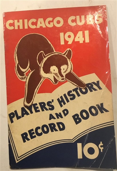 1941 CHICAGO CUBS mini YEARBOOK