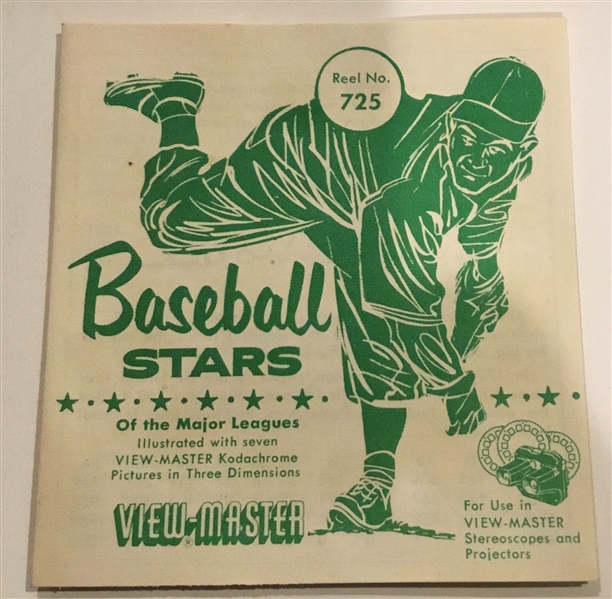 1953 BASEBALL STARS VIEW MASTER REELS COMPLETE SET OF 3