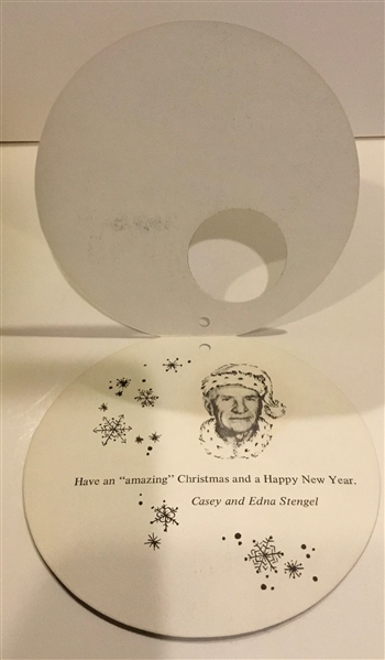 60's CASEY STENGEL NEW YORK METS CHRISTMAS CARD