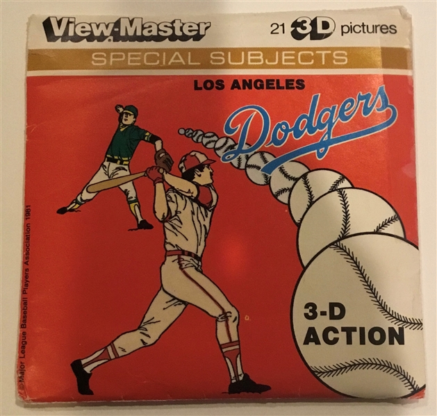 1981 LOS ANGELES DODGERS VIEW-MASTER REELS