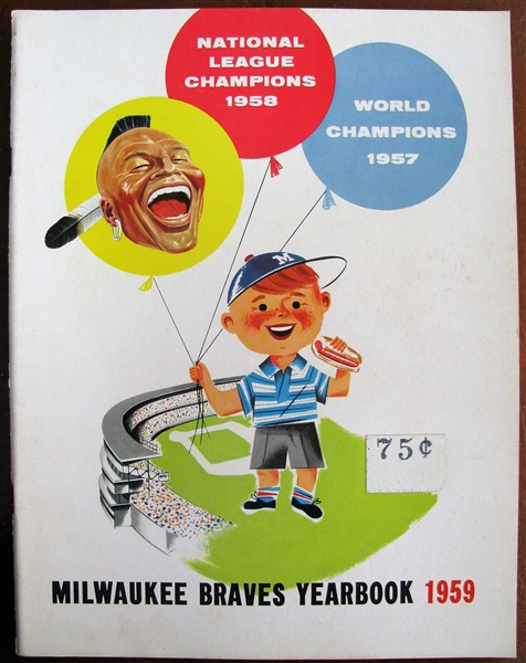 1959 MILWAUKEE BRAVES YEARBOOK