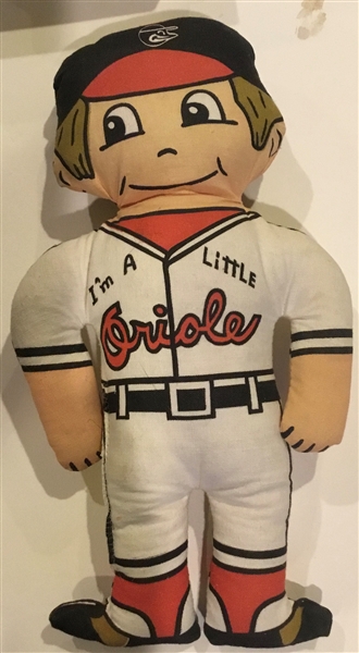 VINTAGE BALTIMORE ORIOLES STUFFED DOLL