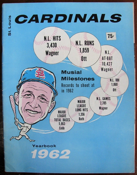 1962 ST. LOUIS CARDINALS YEARBOOK