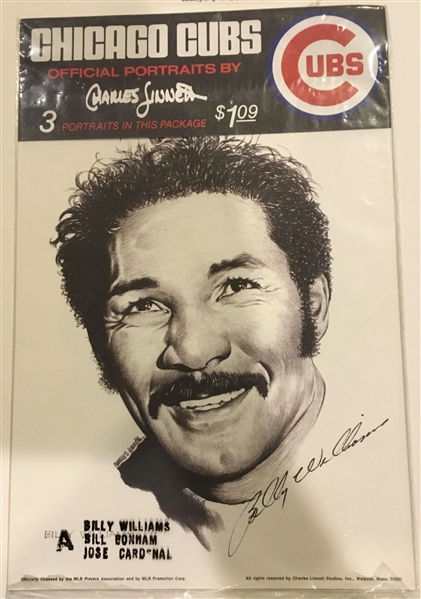 60's CHICAGO CUBS LINNETT PORTRAITS - SEALED w/BILLY WILLIAMS