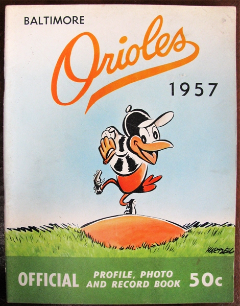 1957 BALTIMORE ORIOLES YEARBOOK