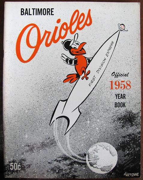 1958 BALTIMORE ORIOLES YEARBOOK