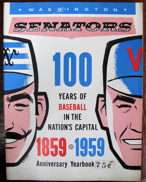 1959 WASHINGTON SENATORS YEARBOOK
