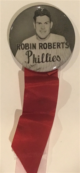 VINTAGE 50's ROBIN ROBERTS PHILADELPHIA PHILLIES PIN
