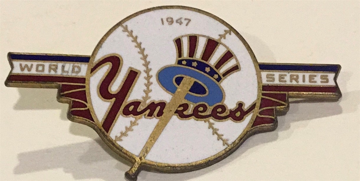 1947 NEW YORK YANKEES WORLD SERIES PRESS PIN