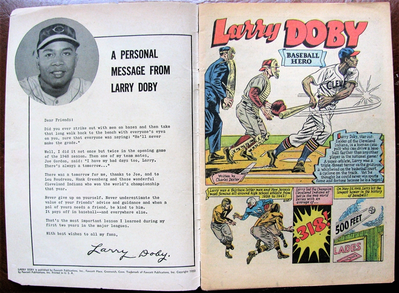 1950 LARRY DOBY COMIC BOOK