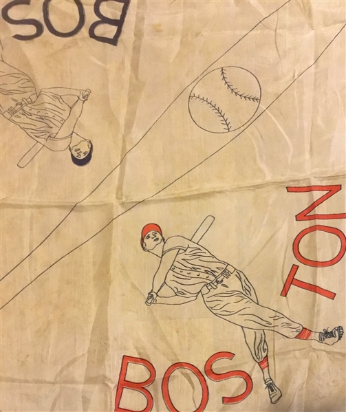 VINTAGE BOSTON RED SOX SILK w/TED WILLIAMS - AWESOME