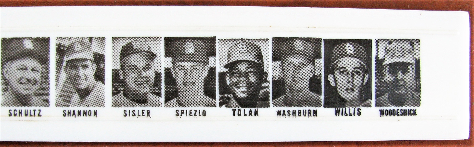 1967 ST. LOUIS CARDINALS RULER w/PLAYER PICTURES