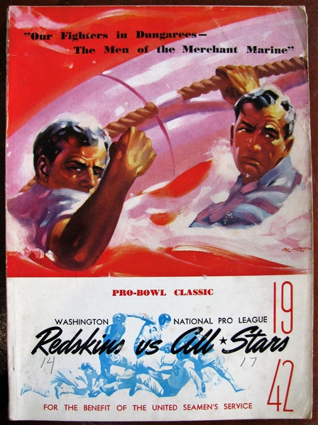RARE - 1942 REDSKINS vs NFL ALL-STARS PROGRAM