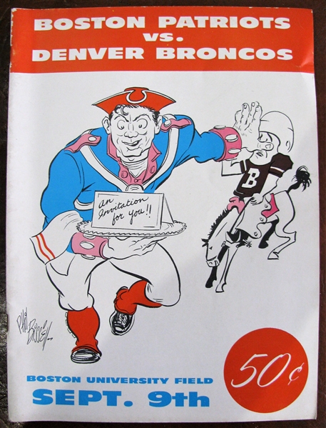 1960 BOSTON PATRIOTS vs DENVER BRONCOS - 1st EVER AFL GAME