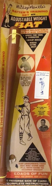 60's MICKEY MANTLE'S BATTER'S TRAINING SET - VERY RARE!