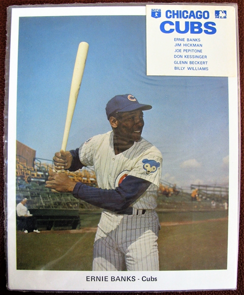 70's CHICAGO CUBS PHOTO PACK w/BANKS & WILLIAMS-SEALED