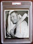 1956 MICKEY MANTLE ASSOCIATED PRESS WIRE PHOTOGRAPH w/ PSA/DNA Type III